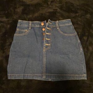 Denim rainbow mini skirt FOREVER 21